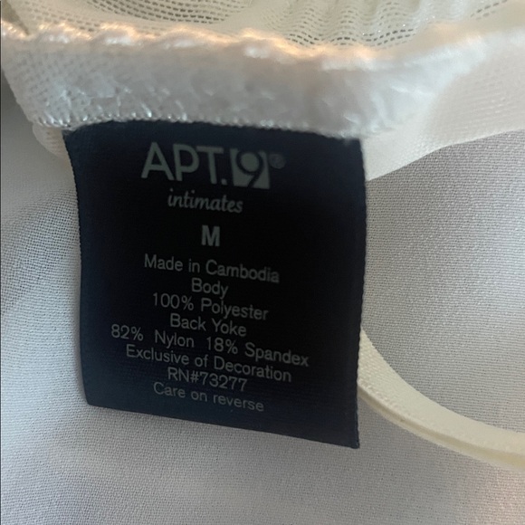 Apt. 9 White Babydoll Lingerie Set - Picture 9 of 11